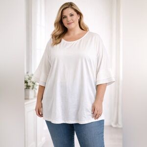 Hayden White Blouses  top shirt size 2XL